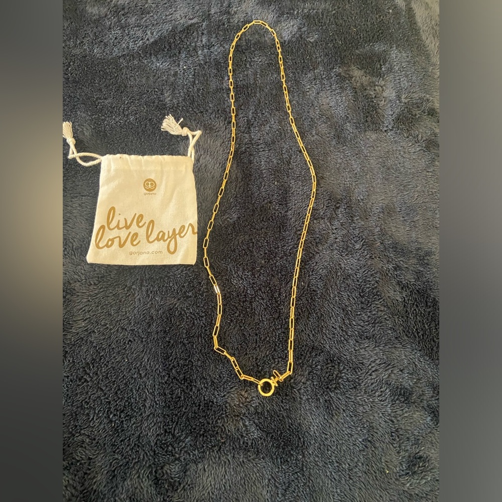 New Gorjana 34 inch gold plated necklace